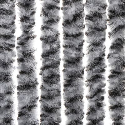 vidaXL Σήτα Εντόμων Γκρι/Μαύρη/Λευκή 56x185 εκ. από Σενίλ