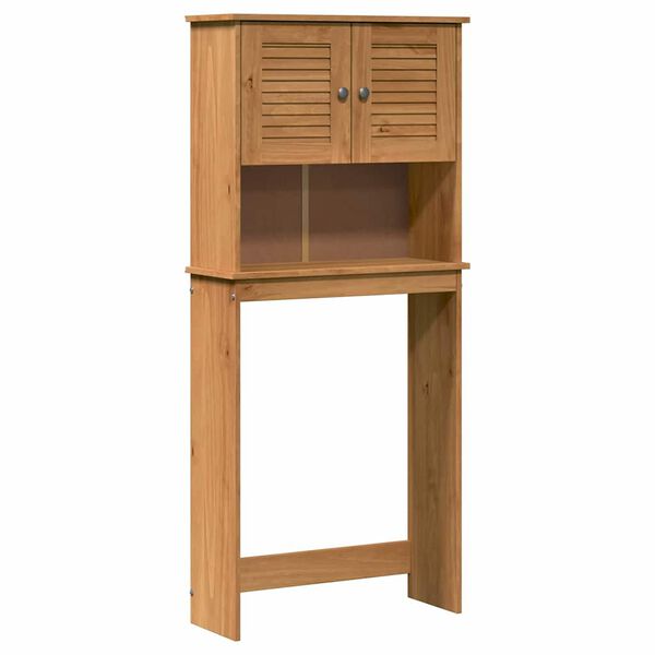 vidaXL Ντουλάπα Πλυντηρίου με ράφι VIGO καφέ μελί 72.5 x 27 x 161 εκ