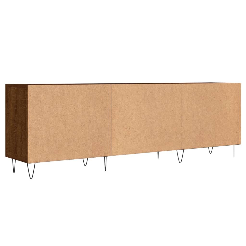 vidaXL Έπιπλο Τηλεόρασης Καφέ Δρυς 150x30x50 εκ. Επεξ. Ξύλο