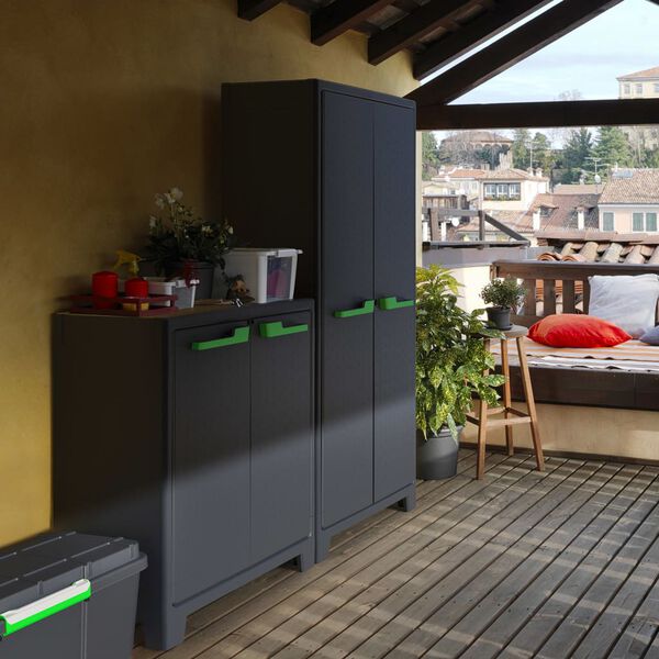 Keter Ντουλάπα Αποθήκευσης με Ράφια Moby Γκρι Γραφίτη 182 εκ.