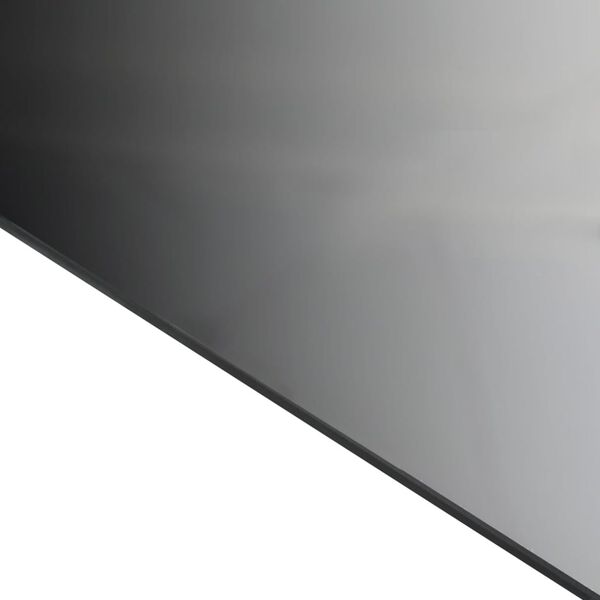 vidaXL Τραπέζι Κήπου Μαύρο 80 x 80 x 74 εκ. από Αλουμίνιο / Γυαλί