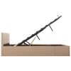 vidaXL Πλαίσιο Κρεβατιού με Αποθ. Χώρο Καπουτσίνο 160x200 εκ Δερματίνη