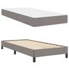 vidaXL Κρεβάτι με ελατήρια με στρώμα Taupe 80 x 200 cm ύφασμα