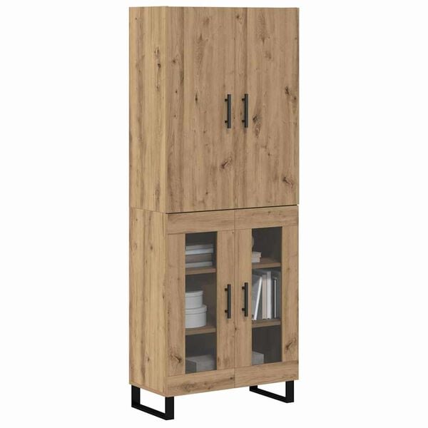 vidaXL Highboard 2 pcs Artisan Oak 69,5 x 34 x 180 &epsilon;&kappa;.