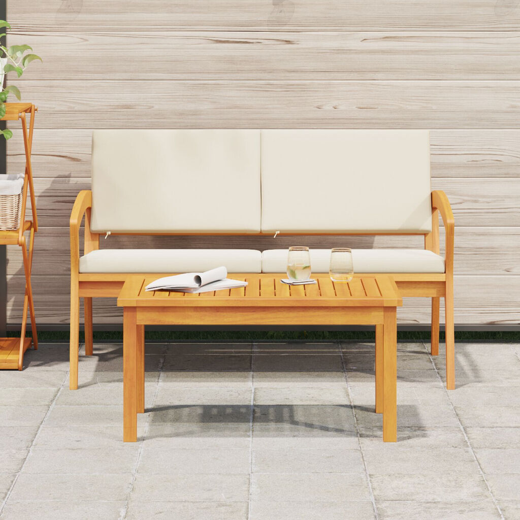 vidaXL Τραπέζι καφέ 75x40x38 εκ. Μασίφ ξύλο ακακίας