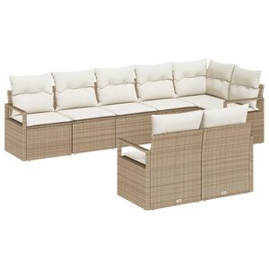 vidaXL &Sigma;&epsilon;&tau; &Kappa;&alpha;&nu;&alpha;&pi;έ &Kappa;ή&pi;&omicron;&upsilon; 8 pcs &Mu;&pi;&epsilon;&zeta; &kappa;&alpha;&iota; &Lambda;&epsilon;&upsilon;&kappa;ό &sigma;&upsilon;&nu;&theta;&epsilon;&tau;&iota;&kappa;ό &rho;&alpha;&tau;ά&nu;