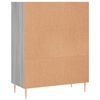 vidaXL Βιβλιοθήκη Γκρι Sonoma 69,5 x 32,5 x 90 εκ. από Επεξεργ. Ξύλο