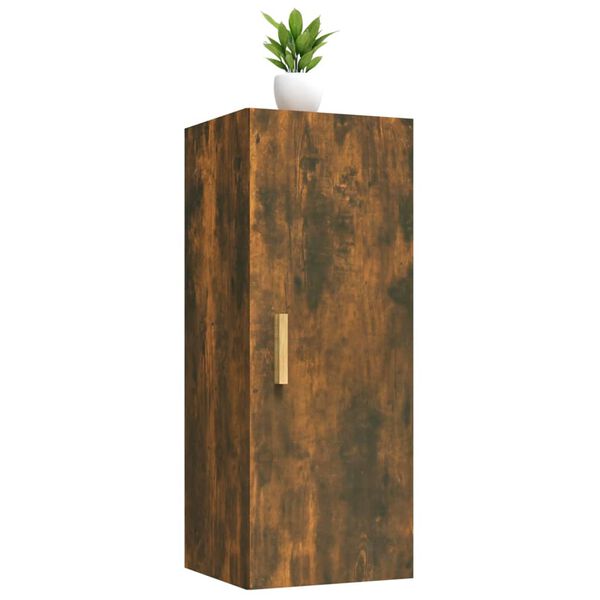 vidaXL Ντουλάπι Τοίχου Καπνιστή δρυς 34,5x34x90 εκ. Επεξεργασμένο Ξύλο