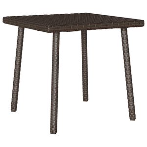 vidaXL &Kappa;ή&pi;&omicron;&sigmaf; &Tau;&rho;&alpha;&pi;έ&zeta;&iota; &kappa;&alpha;&phi;έ &omicron;&rho;&theta;&omicron;&gamma;ώ&nu;&iota;&omicron; &kappa;&alpha;&phi;έ 40x40x37 cm Poly Rattan