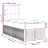 vidaXL Κρεβάτι Boxspring με Στρώμα Σκούρο Πράσινο 100x200εκ. Βελούδινο