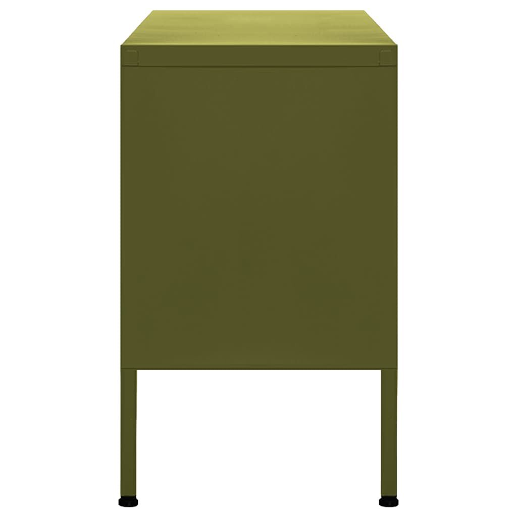 vidaXL Έπιπλο Τηλεόρασης Πράσινο Λαδί 105x35x50 εκ. από Ατσάλι