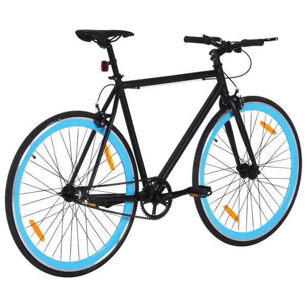 vidaXL Ποδήλατο Μονής Ταχύτητας Μαύρο και Μπλε 700c 51 εκ.