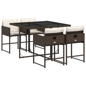 vidaXL &Sigma;&epsilon;&tau; &Tau;&rho;&alpha;&pi;&epsilon;&zeta;&alpha;&rho;ί&alpha;&sigmaf; &Kappa;ή&pi;&omicron;&upsilon; 5 &Tau;&epsilon;&mu;&alpha;&chi;ί&omega;&nu; &Kappa;&alpha;&phi;έ &Sigma;&upsilon;&nu;&theta;. &Rho;&alpha;&tau;ά&nu; &mu;&epsilon; &Mu;&alpha;&xi;&iota;&lambda;ά&rho;&iota;&alpha;