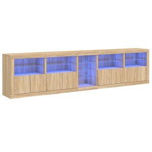 vidaXL &Mu;&pi;&omicron;&upsilon;&phi;έ&sigmaf; &mu;&epsilon; LED Sonoma &Delta;&rho;&upsilon;&sigmaf; 283 x 37 x 67 &epsilon;&kappa;.