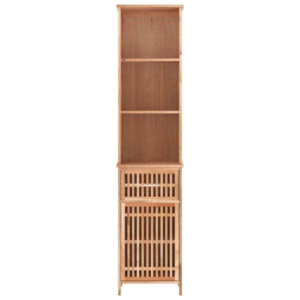 vidaXL Ντουλάπι Μπάνιου 42 x 29 x 182 εκ. από Μασίφ Ξύλο Καρυδιάς