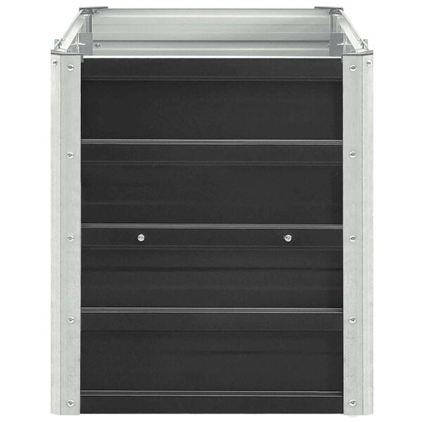 vidaXL Ζαρντινιέρα Υπερυψωμένη Ανθρακί 240x40x45 εκ. Γαλβαν. Χάλυβας