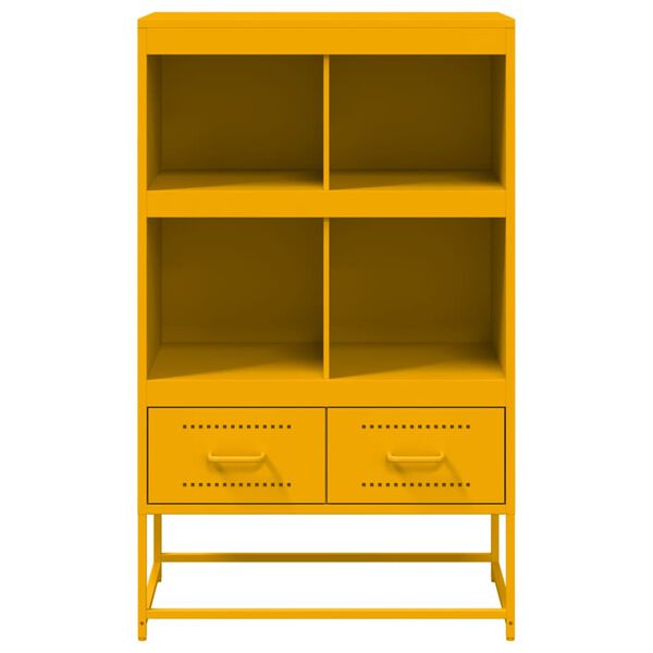 vidaXL Ντουλάπι Μουσταρδί 68x39x111,5 εκ. από Ατσάλι