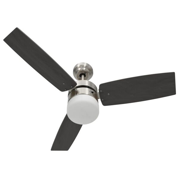 vidaXL Ανεμιστήρας Οροφής με Φως & Τηλεχειριστήριο Σκούρο Καφέ 108 εκ