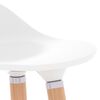 vidaXL Σκαμπό Μπαρ 2 τεμ. Λευκά