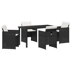 vidaXL &Sigma;έ&tau; &phi;&alpha;&gamma;&eta;&tau;&omicron;ύ &gamma;&iota;&alpha; &kappa;ή&pi;&omicron; &mu;&epsilon; &mu;&alpha;&xi;&iota;&lambda;ά&rho;&iota; 5 pcs &Mu;&alpha;ύ&rho;&omicron; &sigma;&upsilon;&nu;&theta;&epsilon;&tau;&iota;&kappa;ό &rho;&alpha;&tau;ά&nu;