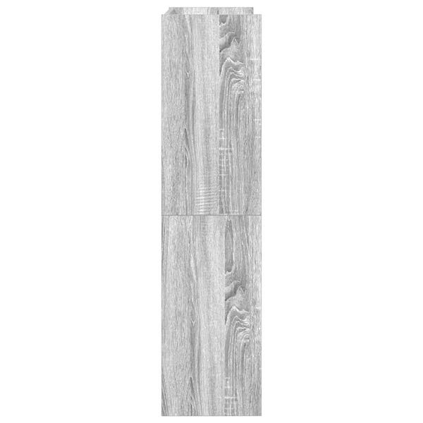 Ράφι παπουτσιών vidaXL Γκρι Sonoma 60x25x100 cm Κατασκευασμένο ξύλο
