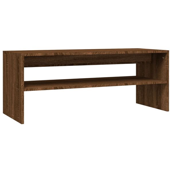 vidaXL Τραπεζάκι Σαλονιού Καφέ Δρυς 100x40x40 εκ. Επεξεργασμένο Ξύλο