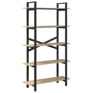 vidaXL &Rho;ά&phi;&iota; &Beta;&iota;&beta;&lambda;ί&omega;&nu; 5 &epsilon;&pi;&iota;&pi;έ&delta;&omega;&nu; 100 x 33,5 x 178 &epsilon;&kappa; &Epsilon;&pi;&epsilon;&xi;&epsilon;&rho;&gamma;&alpha;&sigma;&mu;έ&nu;&omicron; &Xi;ύ&lambda;&omicron;
