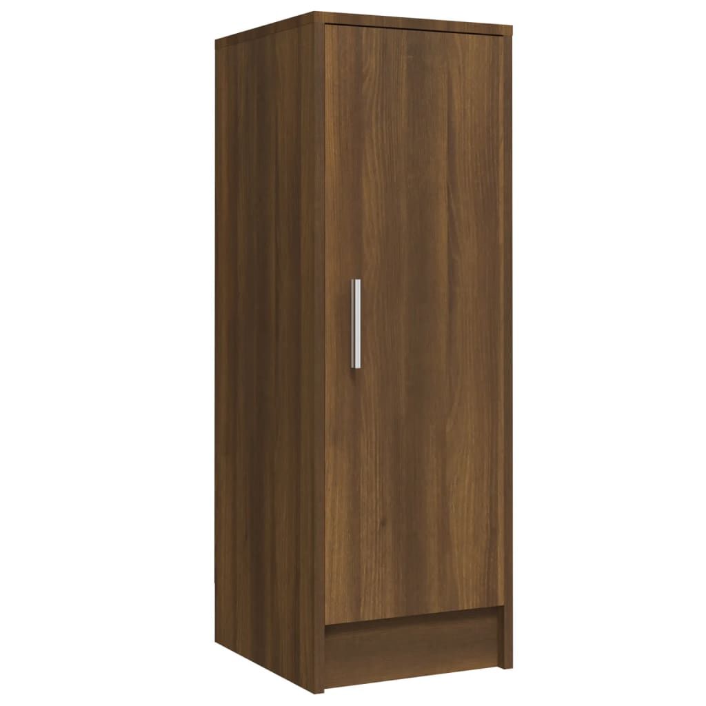 vidaXL Παπουτσοθήκη Καφέ Δρυς 32 x 35 x 92 εκ. από Επεξεργασμένο Ξύλο