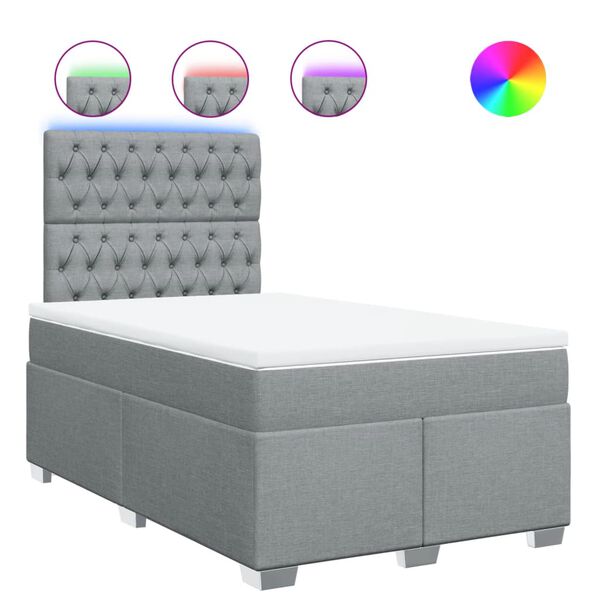 vidaXL &Kappa;&rho;&epsilon;&beta;ά&tau;&iota; Boxspring &mu;&epsilon; &Sigma;&tau;&rho;ώ&mu;&alpha; &Alpha;&nu;&omicron;&iota;&chi;&tau;ό &Gamma;&kappa;&rho;&iota; 120x200 &epsilon;&kappa;. &Upsilon;&phi;&alpha;&sigma;&mu;ά&tau;&iota;&nu;&omicron;