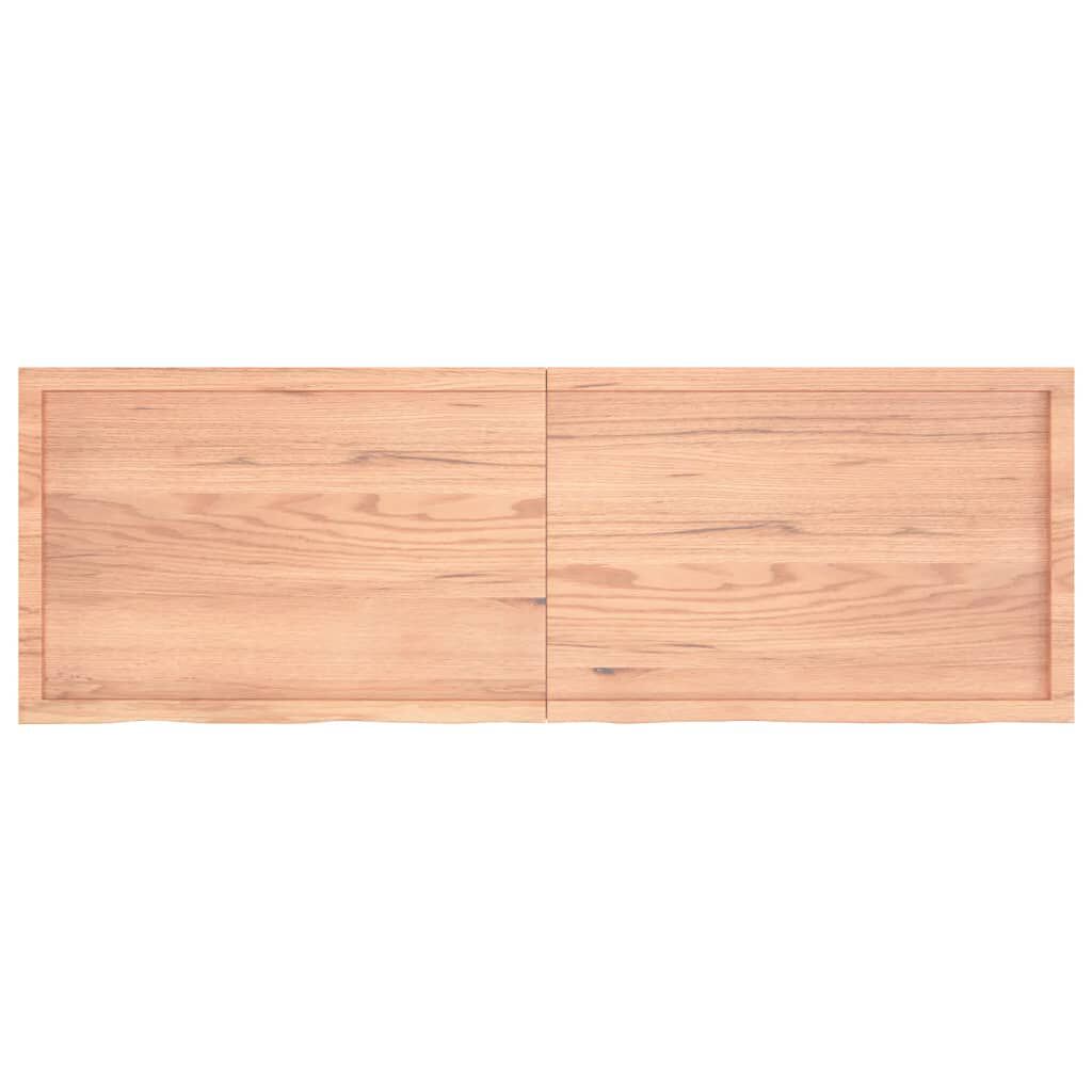 vidaXL Επιφ Τραπεζιού Αν Καφέ 180x60x(2-4)εκ. Επεξ. Μασίφ Ξύλο Δρυός