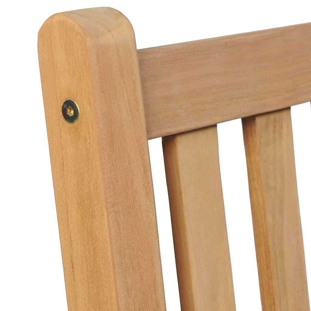 vidaXL Καρέκλες Κήπου 8 Τεμάχια Μασίφ Ξύλο Teak με Ανθρακί Μαξιλάρια
