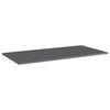 vidaXL Ράφια Βιβλιοθήκης 4 τεμ. Γυαλ. Γκρι 100x50x1,5 εκ. Μοριοσανίδα