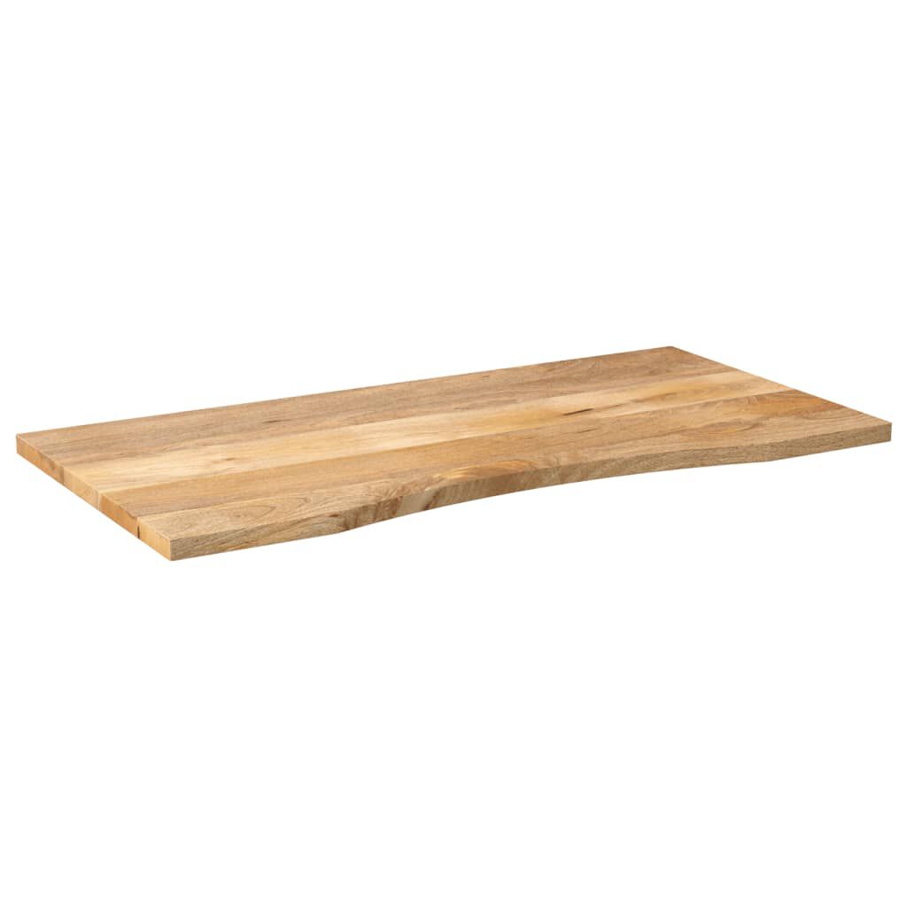 vidaXL Επιφάνεια Γραφείου Καμπύλη 120x50x2,5 εκ Μασίφ Ακατ. Μάνγκο
