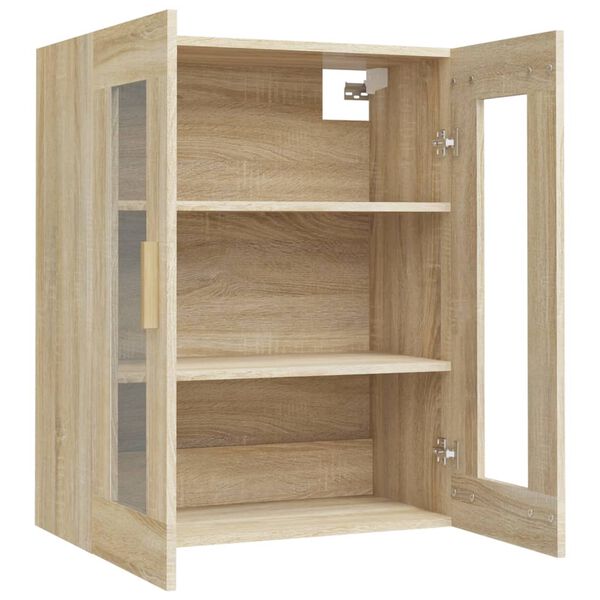 vidaXL Κρεμαστό Ντουλάπι Τοίχου Sonoma Δρυς 69,5x34x90 εκ Επεξ. Ξύλο