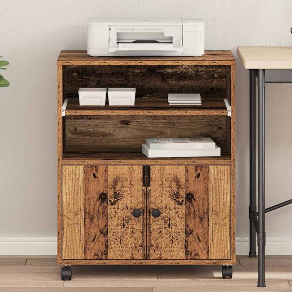 vidaXL Σταντ Εκτυπωτή Παλαιό ξύλο 60 x 48 x 74 εκ. Επεξεργασμένο ξύλο