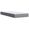 vidaXL Κρεβάτι Boxspring με Στρώμα Ανοιχτό Γκρι 90x190 εκ. Υφασμάτινο