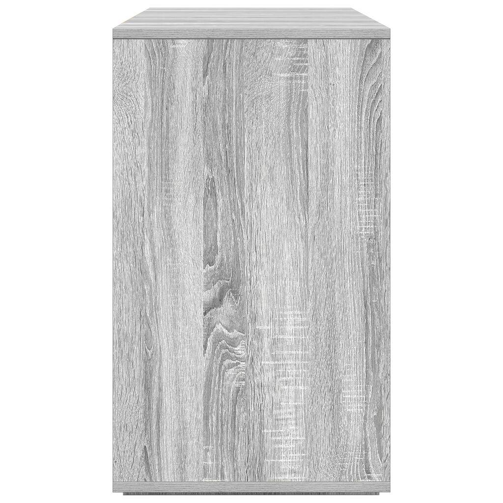vidaXL Πλαϊνό γραφείο Γκρι sonoma 135 x 41 x 69 cm Επεξεργασμένο ξύλο
