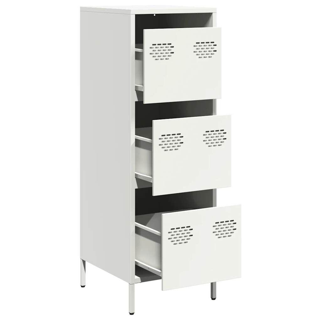 vidaXL Ντουλάπι Λευκό 39x35x103,5 εκ. από Ατσάλι