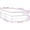 vidaXL &Kappa;&rho;&epsilon;&beta;ά&tau;&iota; Boxspring &mu;&epsilon; &Sigma;&tau;&rho;ώ&mu;&alpha; &Sigma;&kappa;&omicron;ύ&rho;&omicron; &Pi;&rho;ά&sigma;&iota;&nu;&omicron; 100x210&epsilon;&kappa;. &Beta;&epsilon;&lambda;&omicron;ύ&delta;&iota;&nu;&omicron;