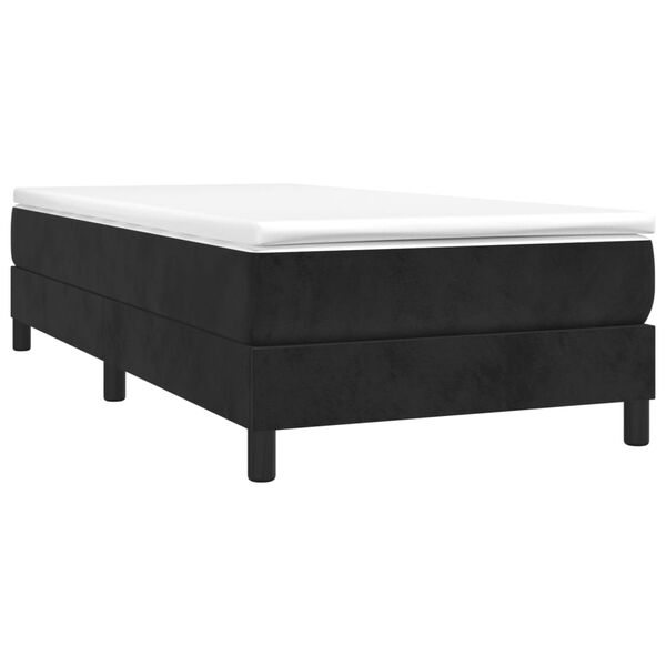 vidaXL &Kappa;&rho;&epsilon;&beta;ά&tau;&iota; Boxspring &mu;&epsilon; &Sigma;&tau;&rho;ώ&mu;&alpha; &Mu;&alpha;ύ&rho;&omicron; 90x190 &epsilon;&kappa;. &Beta;&epsilon;&lambda;&omicron;ύ&delta;&iota;&nu;&omicron;