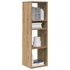 vidaXL Βιβλιοθήκη Artisan Δρυς 34x31x112 εκ. Επεξεργασμένο Ξύλο