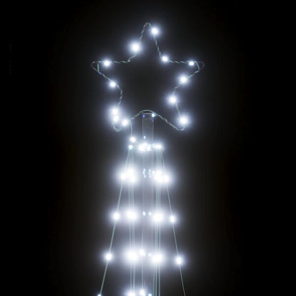 vidaXL Χριστουγεννιάτικο δέντρο LED 363 LED Ψυχρό Λευκό 182 εκ.