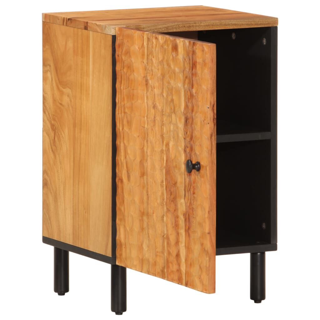 vidaXL Ντουλάπι Μπάνιου 38 x 33 x 58 εκ. από Μασίφ Ξύλο Ακακίας