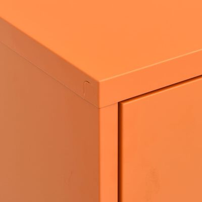 vidaXL Ντουλάπι Αποθήκευσης Πορτοκαλί 80 x 35 x 101,5 εκ. Ατσάλινο