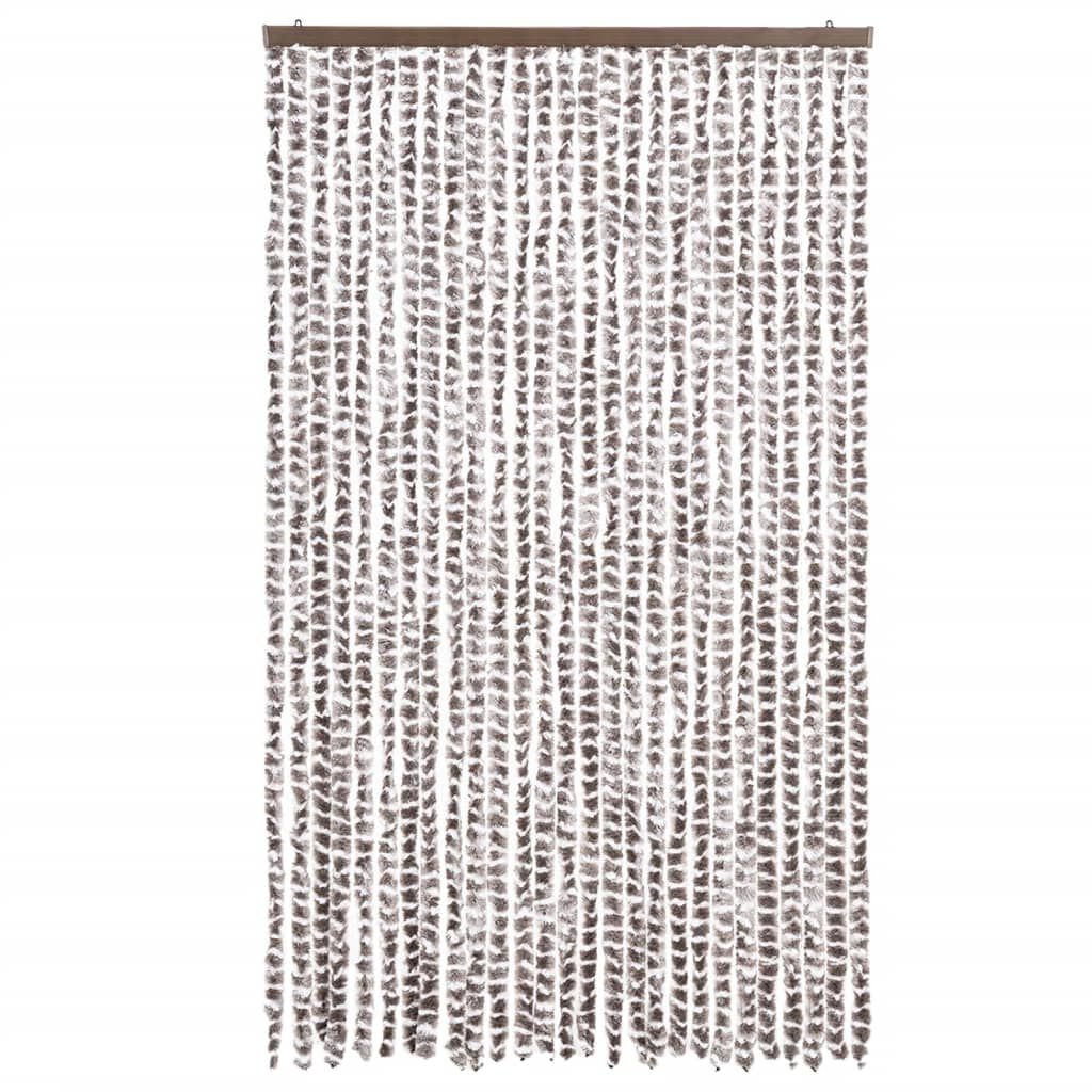 vidaXL Σήτα Εντόμων Taupe / Λευκό 118x220 εκ. από Σενίλ