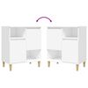 vidaXL Ντουλάπια 2 τεμ. Λευκά 60 x 35 x 70 εκ. από Επεξεργασμένο Ξύλο