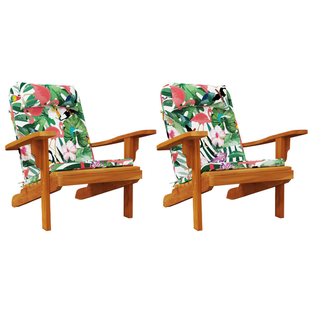 vidaXL Μαξιλάρια Καρέκλας Adirondack 2 τεμ. Πολύχρωμα Ύφασμα Oxford