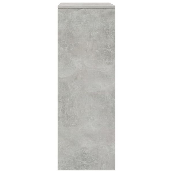 vidaXL Συρταριέρα με 6 Συρτάρια Γκρι Σκυροδ. 50x34x96 εκ. Επεξ. Ξύλο