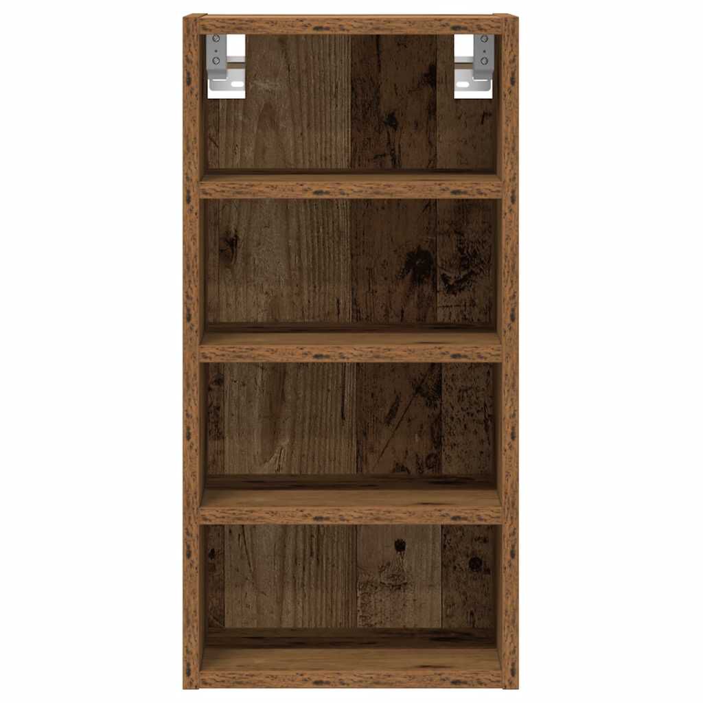 vidaXL κρεμαστό ντουλάπι Riga Παλιό ξύλο 30x29,5x60 cm