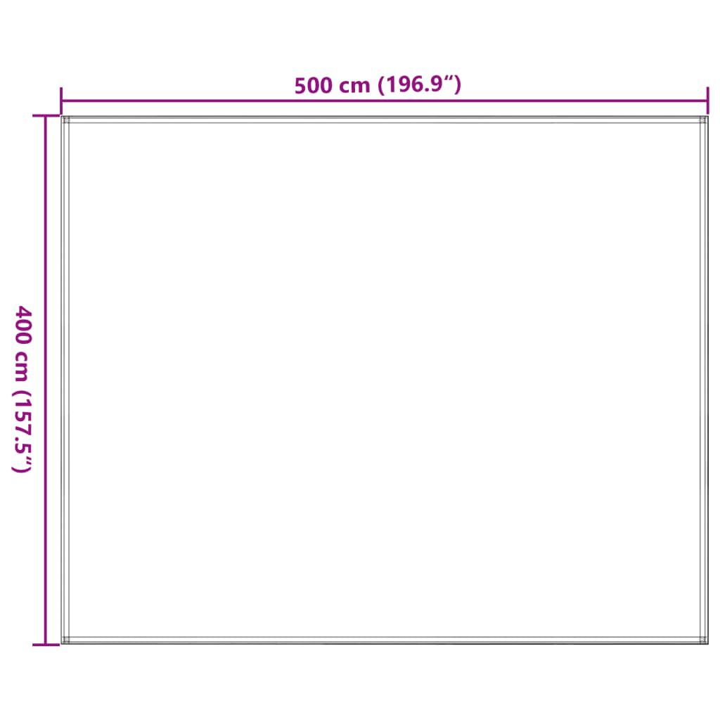 vidaXL Χαλί Σκηνής Σκούρο Πράσινο 400 x 500 εκ. από HDPE